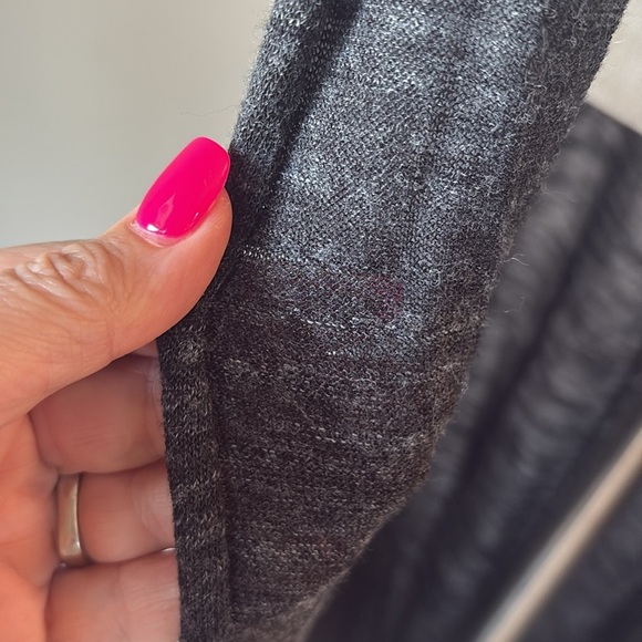 Zara women’s LIGHTWEIGHT long knit duster Cardigan sweater pockets Heather gray - Picture 8 of 8